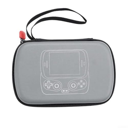 Flannel Hard Carry Case for Anbernic RG Slide Compact 17.1x11.2x4cm Grey Protective Storage for Csole and Charger Accessories for Gamers on