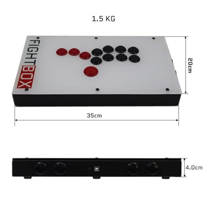 FightBox F1-PS5 All Button Leverless Arcade Fight Stick Game Controller Compatible With PC/PS3/PS4/PS5