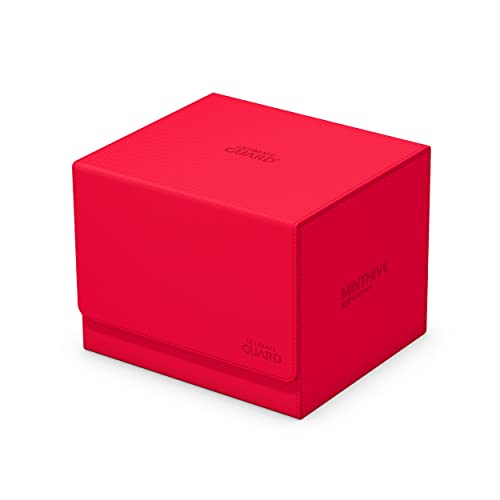 Ultimate Guard Minthive 30+, Deck Case for 30 Magnetic Card Cases, Perfect Storage for Graded Cards, Red, Secure Closure & Snaplock Mechanism - color: Red
