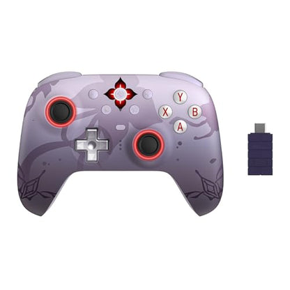 8Bitdo Ultimate 2 Wireless Controller for PC, Apple/Steam/Android,Evernight | Officially Licensed by Honkai: Star Rail, TMR Joysticks, Hall/Tactile Triggers, 1000Hz, 8Speed, RGB Fire Ring, Charging Dock - color: Evernight