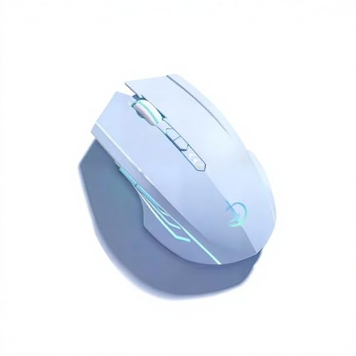 holy sword M800 Dual - Mode Gaming Mouse | Wired Charging / 2.4G Wireless/Bluetooth | 3200 DPI | RGB Lighting (Blue) - color: Blue