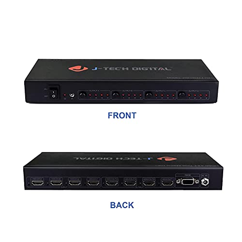 J-Tech Digital 4K 30Hz 4x4 HDMI Matrix Switch Switcher with HDCP 3D & Deep Color HDMI 1.4 Ultra HD Control4 Driver Available - size: 4K30 4x4 HDMI Matrix