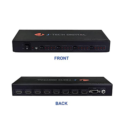 J-Tech Digital 4K 30Hz 4x4 HDMI Matrix Switch Switcher with HDCP 3D & Deep Color HDMI 1.4 Ultra HD Control4 Driver Available - size: 4K30 4x4 HDMI Matrix
