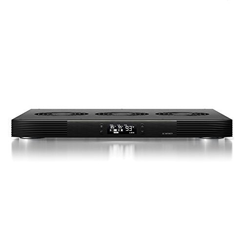 AC Infinity AIRCOM T9, Quiet Cooling Fan System 17" Top-Exhaust | For Receivers, Amps, DVR, AV Cabinet Components - size: 17" Top-Exhaust, style: Smart Controller