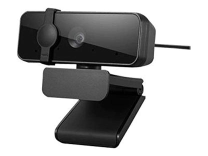 Lenovo Essential Full HD 1080P Webcam, Dual Microphone, No Driver 1.8m USB 2.0, Wide-Angle, Tilt-Control, 360-Degree Rotation, Black - style: 1080P