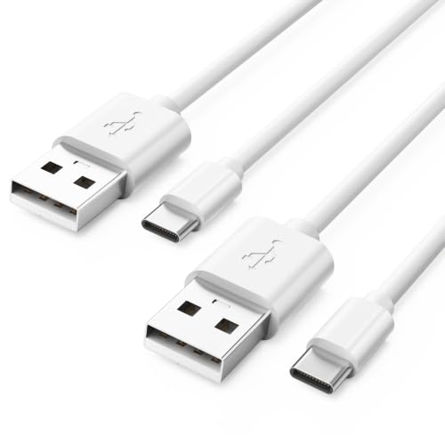 Superer 2 Pack 5 ft USB C Charging Cable Fit for PS5 Controller, PlayStation 5 DualSense, Xbox Series X/S Controllers, Xbox Elite Series 2 (Model 1914 1797), Fast Charger Replacement Cord, White - color: White, size: 5 ft (2 Pack), style: Standard PVC Cab