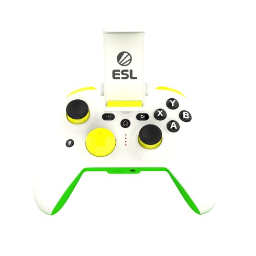 ESL Gaming Controller for Android – Wired Android Gamepad with Triggers, Power Pass Through Charging, D-Pad & Headphone Socket - Handheld Game Console Accessory with ZeroG Mobile Device Holder