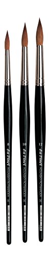 da Vinci Brushes 5360 Artist Brush - size: Multiple Sizes, style: Russian Red Sable Large Round Set