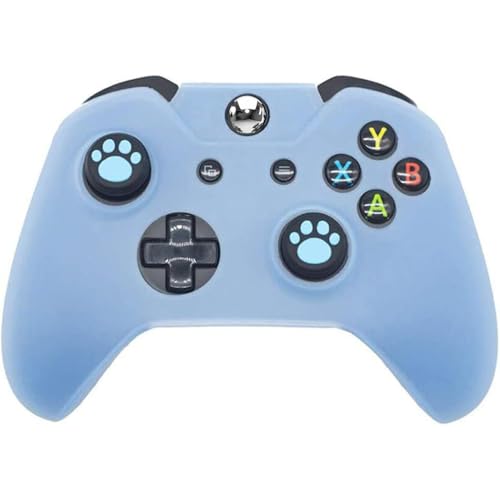 OSTENT Soft Protector Silicone Skin Case Cover Pouch for Microsoft Xbox One Controller Color Light Blue - color: Light Blue