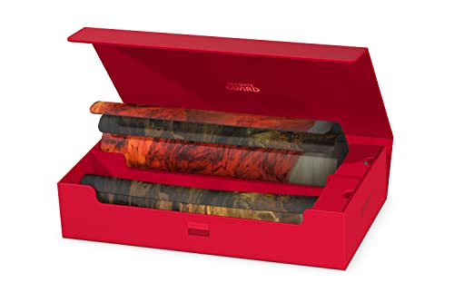 Ultimate Guard Omnihive 1000+, Deck Case for 1000 Double-Sleeved TCG Cards + 2 removable Trays, Red, Magnetic Closure & Microfiber Inner Lining - color: Red