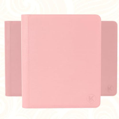Top loader Binder - Holds 324+ Top Loaders for Cards, 9 Pocket Top Loader Binders with Sleeves for 3" x 4" Rigid Card Holders for Baseball, Football and other Cards (Pink) - color: Pink