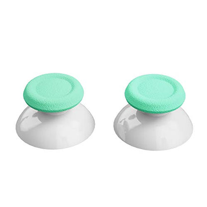 eXtremeRate Mint Green & White Dual-Color Replacement 3D Joystick Thumbsticks for PS5 Controller, Analog Thumb Sticks with Screwdriver for PS4 Slim Pro Controller - color: Mint Green White