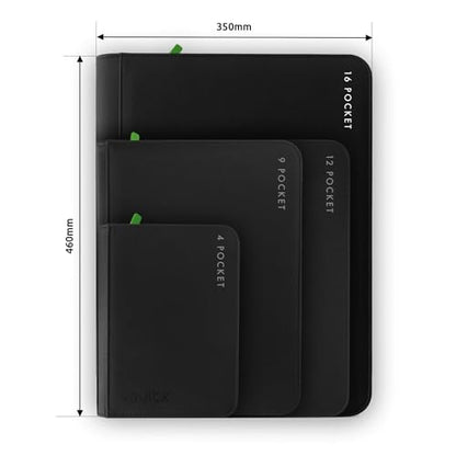 Vault X 16 Pocket XXL Zip Trading Card Binder 1088 Cards Exo-Tec (Black) | Holds 1088 standard-size TCG cards in 34 side-loading 16-pocket pages. Padded, water-resistant Exo-Tec cover.