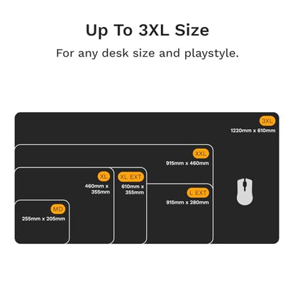 Glorious Gaming Mouse Pad GMP 2 - Extended XL - Spill-Proof Mouse Pad, Optimised for Gaming Sensors, Balanced for Speed & Control, Anti-fray Edges - 24" x 14" x 0.12" - Extra Large Extended Desk Mat