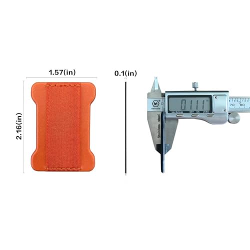 Finger Strap Phone Holder - Ultra Thin Anti-Slip Universal Cell Phone Grips Band Holder for Back of Phone - 2Pack，BlackOrange - color: BlackOrange