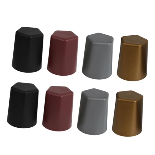 Hemoton 8pcs Plastic Dice Cup Cup Lid Dice Tower Holder Case for Bar Ktv Entertainment