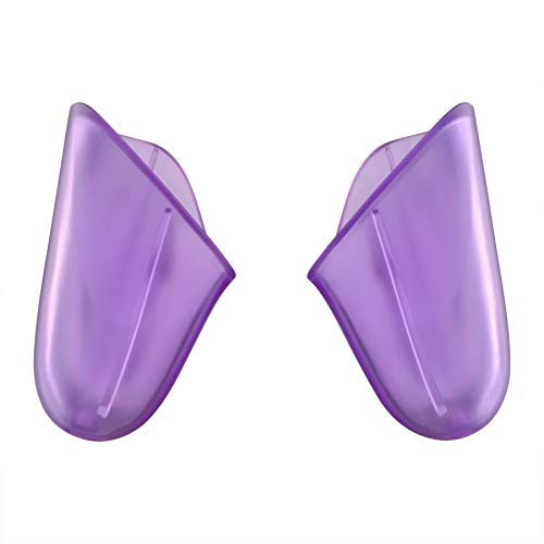 eXtremeRate Clear Atomic Purple Replacement Handle Grips for Nintendo Switch Pro Controller, DIY Hand Grip Shell for Nintendo Switch Pro - Controller NOT Included - color: Clear Atomic Purple