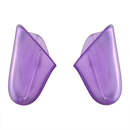 eXtremeRate Clear Atomic Purple Replacement Handle Grips for Nintendo Switch Pro Controller, DIY Hand Grip Shell for Nintendo Switch Pro - Controller NOT Included - color: Clear Atomic Purple