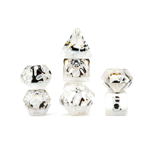 FanRoll 16mm Resin Poly DND Dice Set: Penguin Dice, Role Playing Game Dice for Dungeons and Dragons
