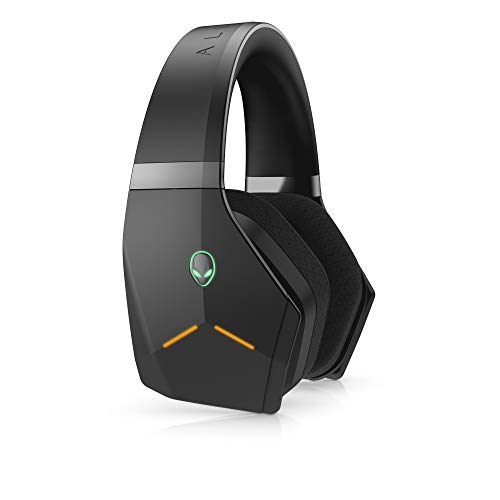 Alienware Wireless Gaming Headset–Aw988 –7.1 Surround Sound- RGB Alienfx -Boom Noise-Cancelling Mic -Sports Fabric Earcups -Works W/ PS4, Xbox One, Nintendo Switch & Mobile Devices Via 3.5mm Connector
