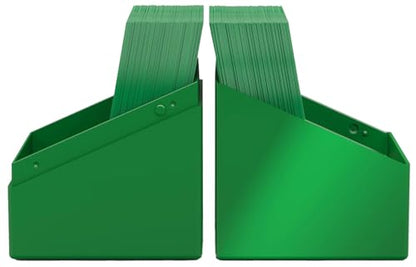Ultimate Guard Boulder Solid 100+, Deck Case for 100 Double-Sleeved TCG Cards, Green, Secure & Durable Storage for Trading Card Games, No Transparency - color: Green