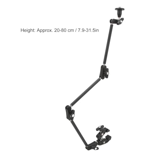 Magic Arm Clamp Mount Friction Power Articulating Magic Arm Magic Arm Clamp Kit Friction with Adjustable Camera Boom Arm with 1 4 Inch 3 8 Inch for SLR Cameras