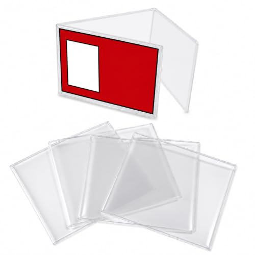 2026 Mah-Jong Card Sleeves 4Pack, Size (6 1/8" x 4 3/4") Durable Protective Covers Holder for Mah-Jong Tiles & Cards, Anti-Scratch & Anti-Wear, Easy to Use for Friends Gathering