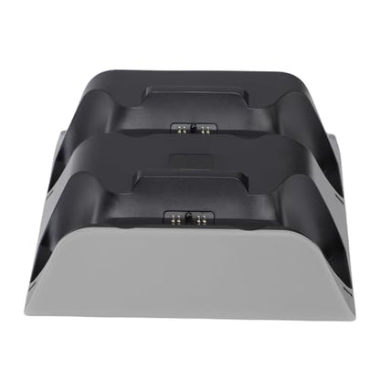 Edge Controller Charging Station, Dual Game Console Charger Dock with Storage Stand & USB Cable, Gray Black Charging Dock for Xbox Series X S - color: Gray Black