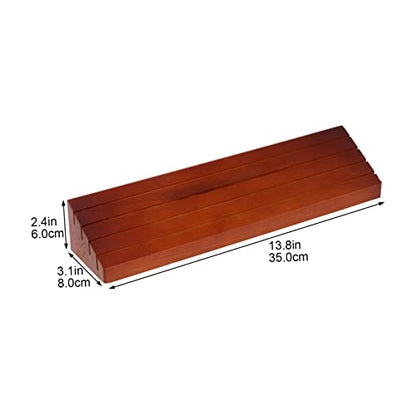 BESPORTBLE 1Pc Sturdy Wood Holder Multi Organizer with Stairstep Design for Easy Access for Tabletop Games and Card Storage