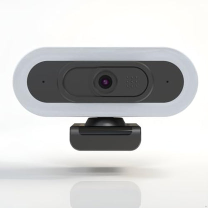 W4 2K Autofocus Webcam with Dual Mics & LED Light, 1080P 60fps/2K 50fps, USB Streaming Camera for PC, Laptop, Switch 2, Desktop - Plug and Play - color: Black-W4 2K Autofocus