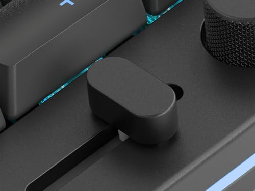 GLORIOUS GMMK Macro Pad - Black Mechanical Numpad - 10 Key USB Keypad - Hotswap, Programmable Volume Knob, RGB Backlit, Wired & Wireless Bluetooth- Gaming Keyboard Number Pad - color: Black Slate