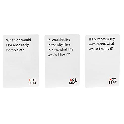 HOT SEAT Party Game + Expansion Set - The Family Card Game That's All About You - for Kids, Teens, Adults - Perfect Christmas White Elephant Gifts, Stocking Stuffers + Board Games Night