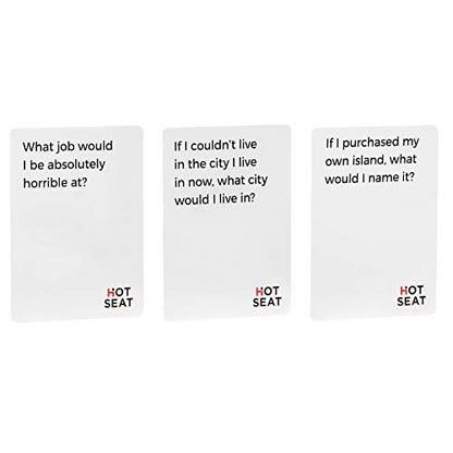 HOT SEAT Party Game + Expansion Set - The Family Card Game That's All About You - for Kids, Teens, Adults - Perfect Christmas White Elephant Gifts, Stocking Stuffers + Board Games Night