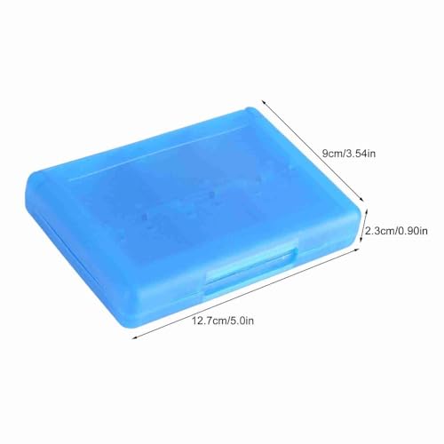 28-in-1 PP Game Card Case Holder - for Nintendo 3DS/DSL/DSI/LL, Cartridge Storage Box with 22 Slots + SD/TF Card Holders + Stylus Organizer(Blue) - color: Blue