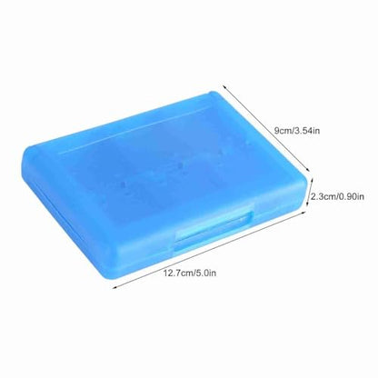 28-in-1 PP Game Card Case Holder - for Nintendo 3DS/DSL/DSI/LL, Cartridge Storage Box with 22 Slots + SD/TF Card Holders + Stylus Organizer(Blue) - color: Blue