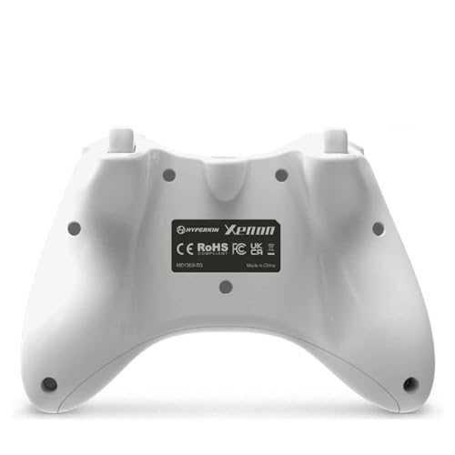 Hyperkin Xenon Wired Controller for XBOX One/Series X|S & Windows 10|11 PC, Plug and Play Gaming Gamepad with 3.5MM Audio Jack, Impulse Triggers, Officially licensed - White - color: White