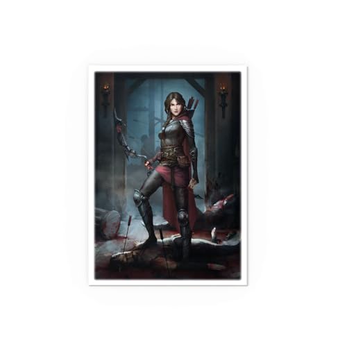 Dragon Shield | Flesh & Blood Art Sleeves | 100 CT - Smooth & Tough Premium TCG Sleeves | Compatible with Pokemon, One Piece & Magic the Gathering | Azalea - color: Azalea