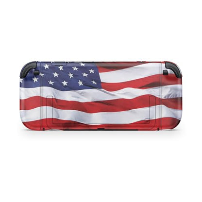 Gaming Skin Compatible with Nintendo Switch 2 Console Only - American Flag - Premium 3M Vinyl Protective Wrap Decal Cover - Easy to Apply | Crafted in The USA by MightySkins - color: American Flag, size: Switch 2 Console Skin Only, style: Matte Finish