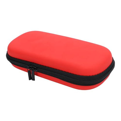 Eminchu 3000 Case, Water PU Hard EVA Carrying Case, Zippered Mesh Pocket with Durable Construction, Ideal for Game Cartridges & Accessories (Red) - color: Red
