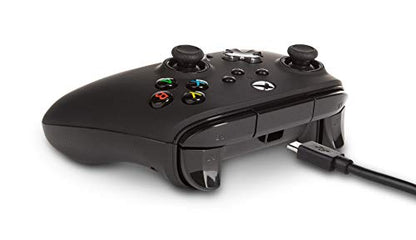 PowerA Enhanced Wired Controller for Xbox Series X|S - Black, Officially Licensed for Xbox - color: Black