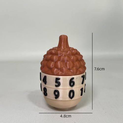 Board Game Life Counter - Pocket-Sized Mechanical Acorn-Shaped Tool | 3D Printing Board Game Recorder for Bar Cafe Holiday Party Family Gathering Teens Adults