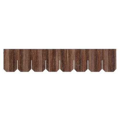 Miniature Roof Shingle Strips for 1:12 Scale Dollhouse Roofing | Set of 25 Strips, REDUCIO! - color: Walnut Tone