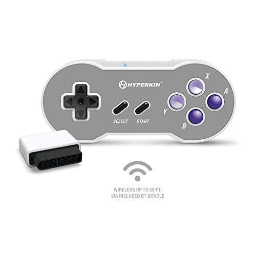 Hyperkin "Scout" Wireless Controller for SNES/PC/Mac/Android with Adapter | Bluetooth Controller with dongle for Super NES/ PC/ MAC/ Android