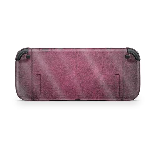 Glossy Glitter Gaming Skin Compatible with Nintendo Switch 2 Console Only - Pink Gravel - Premium 3M Vinyl Protective Wrap Decal Cover - Easy to Apply | Crafted in The USA by MightySkins - color: Pink Gravel, size: Switch 2 Console Skin Only, style: Gloss
