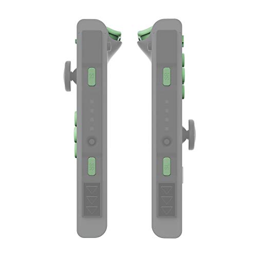 eXtremeRate DIY Full Set Buttons for Nintendo Switch & Switch OLED, Custom Replacement Buttons for JoyCon, ABXY Direction Keys SR SL L R ZR ZL + - Home Capture Trigger Buttons Springs - Matcha Green - color: Matcha Green