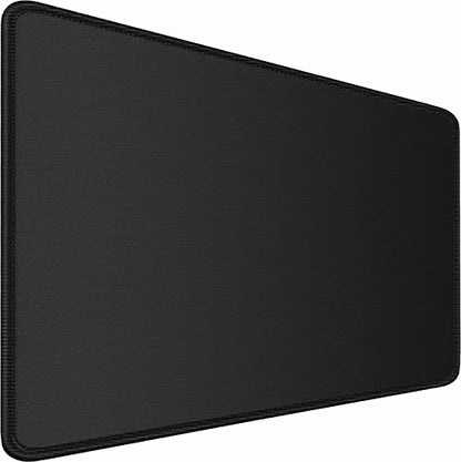 Large Extended Gaming Mouse Pad, Water Resist Non-Slip Mousepad Rubber Base Long Desk Mouse Pad with Stitched Edges, Computer Keyboard Mouse Mat for Gaming, Office & Home, 31.5 x 11.7 in, Black - color: Black, size: 31.5L x 11.7W inches