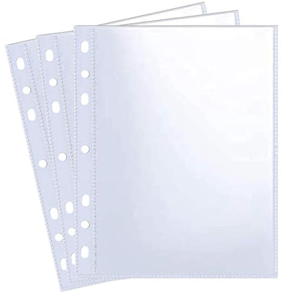 30 Pack 60 Pockets 5x7' Ultra-Clear Photocard Sleeves for 6 Ring A5 Binder, Double-Sided 1 Pocket Photo Pages, Top Loading Sheet Protector for Photos, Postcards, Seed Packets - color: 5x7" - 30 Pack 60 Pockets