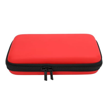 Carrying Case for NintendoNew New 2DS XL, 2DS LL, NEW 3DS, 3DS Console, Hard Protective Shell Travel Case Pouch with 8 Game Cartridges Slot, Water Proof PU & Hard EVA, Console - color: Red