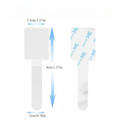 20PCS Cable Management Clips, Reusable Cable Management Organizer, Organizer in Home, Office, Kitchen, School - color: White
