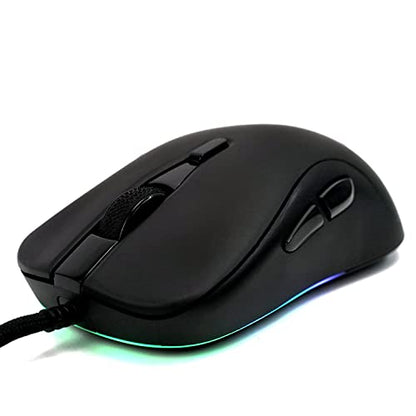 Gamesense Meta Ultra Lightweight Wired Gaming Mouse - PixArt 3360 - 65grams - 12,000 DPI - 60,000,000 clicks on All Buttons - No Holes